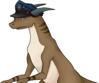 😐 20be813d животное, ящерица, рептилия, шляпа telegram sticker