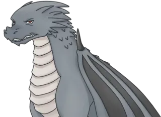 😠 11396471 naga, marah, kartun, makhluk, fantasi telegram sticker