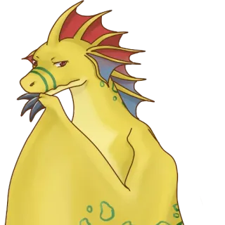 🤔 13050722 naga, antropomorfik, fantasi, monster, reptil, makhluk telegram sticker