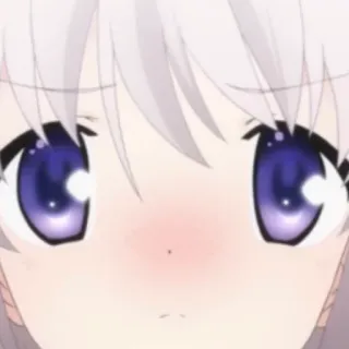 😟 2517d0e6 anime, girl, cartoon, cute, eyes, manga whatsapp sticker