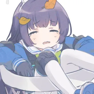 😣 a9dce502 anime, girl, cute, cartoon, illustration whatsapp sticker