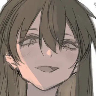 🙃 eb53d41d anime, manga, character, art, drawing, portrait whatsapp sticker