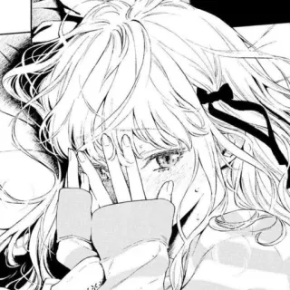 😳 f4be0e7b anime, manga, sad, crying, girl, illustration whatsapp sticker