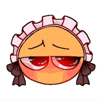 💋 4b164a68 เมด, อนิเมะ, อิโมจิ, น่ารัก, คาวาอิ, ตาสีแดง telegram sticker