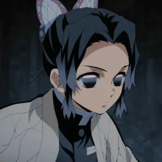 🦋 15ccad32 Shinobu Kocho Demon Slayer アニメ, 胡蝶しのぶ, 鬼滅の刃, 蝶, 女の子, キャラクター telegram sticker