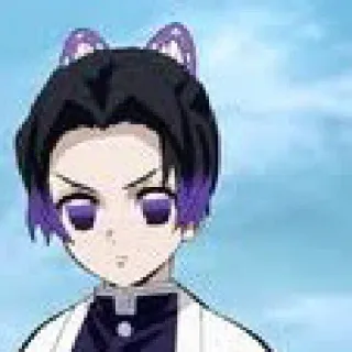 🦋 575d5e39 Shinobu Kocho Demon Slayer アニメ, 鬼滅の刃, 胡蝶しのぶ, 漫画, キャラクター, ファンアート telegram sticker