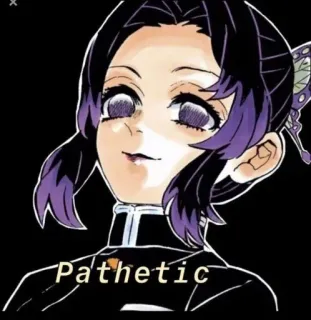 🦋 c4a4cdc8 Shinobu Kocho Demon Slayer Pathetic アニメ, 鬼滅の刃, 胡蝶しのぶ, 情けない, 漫画, アニメ telegram sticker
