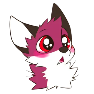 😳 0dca743a 퍼리, 여우, 의인화, 만화, 귀여운, 동물, 캐릭터 telegram sticker