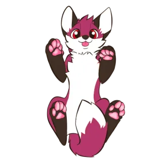 🐾 4dceaa04 만화, 퍼리, 동물, 캐릭터, 여우, 포유류, 귀여운, 일러스트 telegram sticker