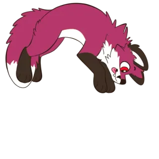 ⬆️ a906de41 여우, 동물, 털, 귀여운, 만화, 포유류 telegram sticker