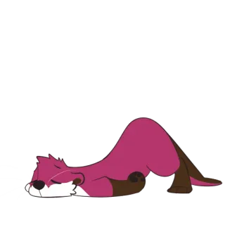 🥱 c60eb743 수달, 동물, 귀여운, 만화, 졸린, 휴식 telegram sticker