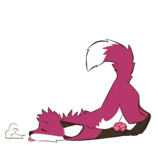 🥱 c906f9b9 동물, 귀여운, 졸린, 휴식, 애니메이션, 만화 telegram sticker