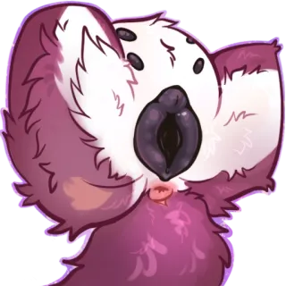 🥠 d490e768 코알라, 괴물, 퍼리, 귀여운, 만화, 스티커 telegram sticker