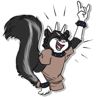 Axel Skunk telegram stickers