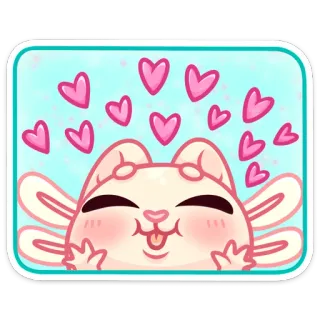 🥰 c5bcbd88 chat, coeurs, mignon, autocollant, kawaii, amour telegram sticker