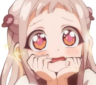 🤩 2a344a85 Anime, Meisje, Expressie, Schattig, Manga telegram sticker