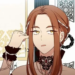 😒 e865863c vrouw, vrouwelijk, portret, cartoon, anime, personage, meisje telegram sticker