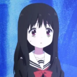 🥺 74a24678 anime, girl, school uniform, cute telegram sticker