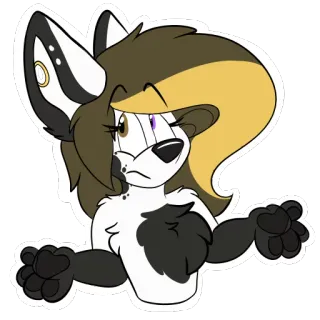 🙄 5cab483c Фурри, Антропоморфный, Животное, Персонаж, Стикер telegram sticker