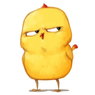 🐥 88ea59db chicken, bird, animal, cute, cartoon whatsapp sticker