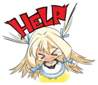 😫 8bc8014a HELP anime, tolong, memohon, kartun, kesusahan telegram sticker