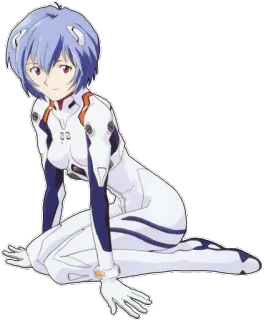 🔵 76a4a935 Rei Ayanami Neon Genesis Evangelion 애니메이션, 소녀, 캐릭터, 아야나미 레이, 에반게리온, 만화, 일본 telegram sticker