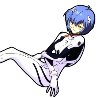 😩 167b6855 Rei Ayanami Neon Genesis Evangelion Anime, Rei Ayanami, Evangelion, Charakter, Manga whatsapp sticker
