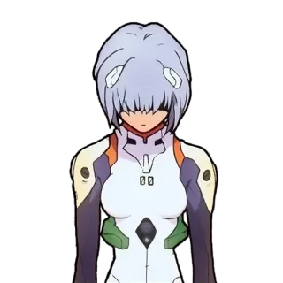 😞 486fec04 Rei Ayanami Neon Genesis Evangelion Anime, Charakter, Rei Ayanami, Evangelion, Manga whatsapp sticker
