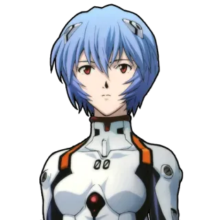 😶 556243ed Rei Ayanami Neon Genesis Evangelion Anime, Charakter, Rei Ayanami, Evangelion whatsapp sticker