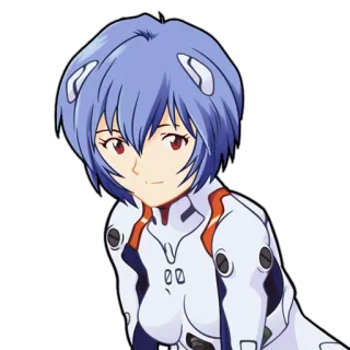 🙂 bc3e9fb1 Rei Ayanami Neon Genesis Evangelion Anime, Charakter, Mädchen, Rei Ayanami, Evangelion whatsapp sticker