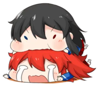 😡 39f504bc 애니메이션, 치비, 카와이, 귀여운, 울음, 쌓기, 슬픈, 캐릭터 telegram sticker