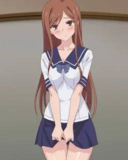 🍅 6ee8fdc4 Anime, Ragazza, Uniforme scolastica whatsapp sticker