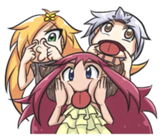 😝 c4e2ef62 アニメ, 可愛い, 面白い顔, 馬鹿, 漫画 telegram sticker