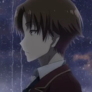 🎲 22501578 Ayanokoji Kiyotaka Classroom of the Elite anime, classroom, elite, kiyotaka, school whatsapp sticker