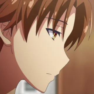 🎲 2d3156cf Kiyotaka Ayanokoji Classroom of the Elite anime, school, boy, student, serious whatsapp sticker