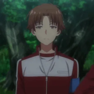 🎲 395b7376 Ayanokoji Kiyotaka Classroom of the Elite anime, serious, expressionless, kiyotaka, ayanokoji whatsapp sticker