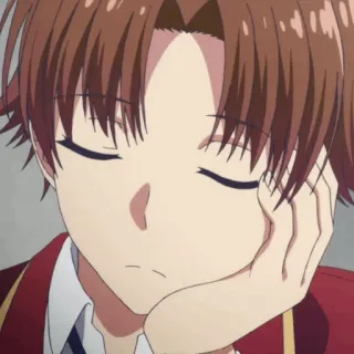 🎲 47dd00fa anime, sleepy, indoors, boy, animated whatsapp sticker