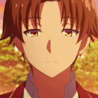 🎲 7d30230a anime, red hair, classroom of the elite, ayanokoji, kiyotaka whatsapp sticker