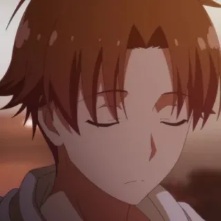 🎲 a27ea910 Kiyotaka Ayanokoji Classroom of the Elite anime, school, student, serious, calm whatsapp sticker