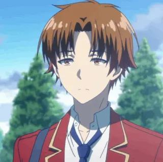 🎲 d8b3a58a Ayanokoji Kiyotaka Classroom of the Elite anime, school, cool, boy, expressionless whatsapp sticker