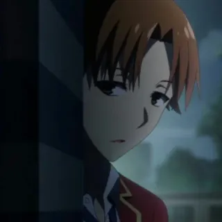 ✨ 295baeda Kiyotaka Ayanokoji Classroom of the Elite อนิเมะ, ห้องเรียน, ชั้นยอด, จริงจัง, โรงเรียน telegram sticker