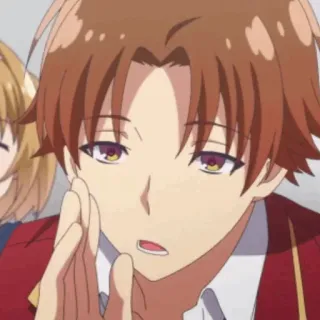 ✨ 47eb502b อนิเมะ, Classroom of the Elite, อายาโนโคจิ, คิโยทากะ telegram sticker