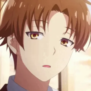 *ayanokouji kiyotaka☁️* @stickero_o 🖤 telegram stickers