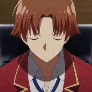 ✨ b8a28696 Ayanokoji Kiyotaka Classroom of the Elite อนิเมะ, ห้องเรียน, ชนชั้นสูง, นักเรียน telegram sticker