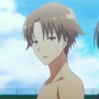 *ayanokouji kiyotaka☁️* @stickero_o 🖤 whatsapp stickers