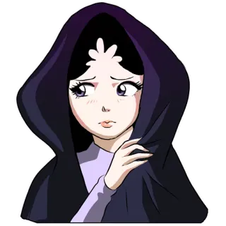 😢 4befc18c Anime, Manga, Kreskówka, Ilustracja, Kobieta, Postać telegram sticker