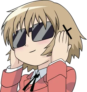 😎 4b3817e5 Anime, Cartone animato, Occhiali da sole, Carino, Personaggio telegram sticker