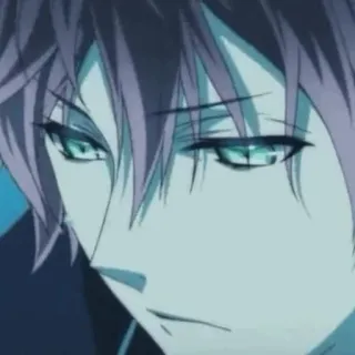 🍷 712d64ee 动漫, 紫色头发, 帅哥, 肖像 telegram sticker