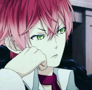 😒 63364201 Ayato Sakamaki Diabolik Lovers Аниме, Вампир, Рыжие волосы, Бишонен, Аято, Diabolik Lovers, Мужской telegram sticker