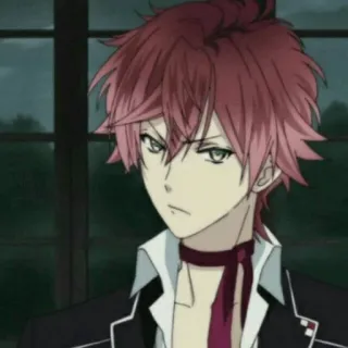 😔 648bc2ce Ayato Sakamaki Diabolik Lovers Аниме, Вампир, рыжие волосы, самодовольный, бисёнэн telegram sticker